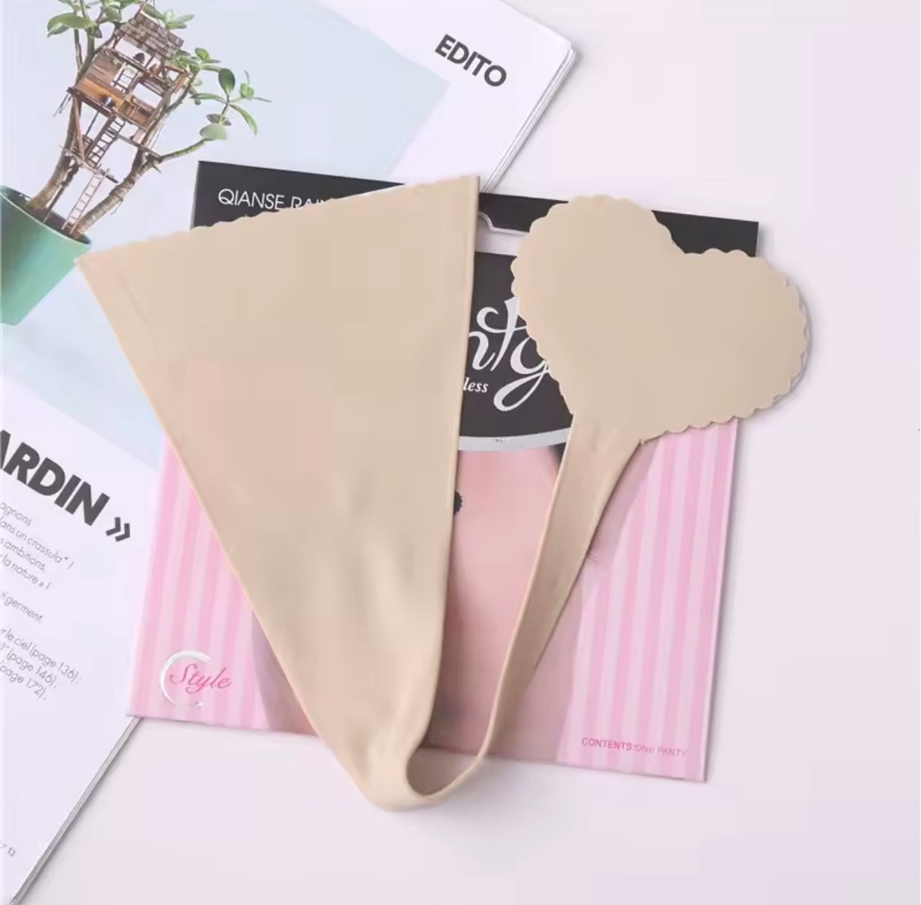 Sorrento suit nude/ calcinha adesiva